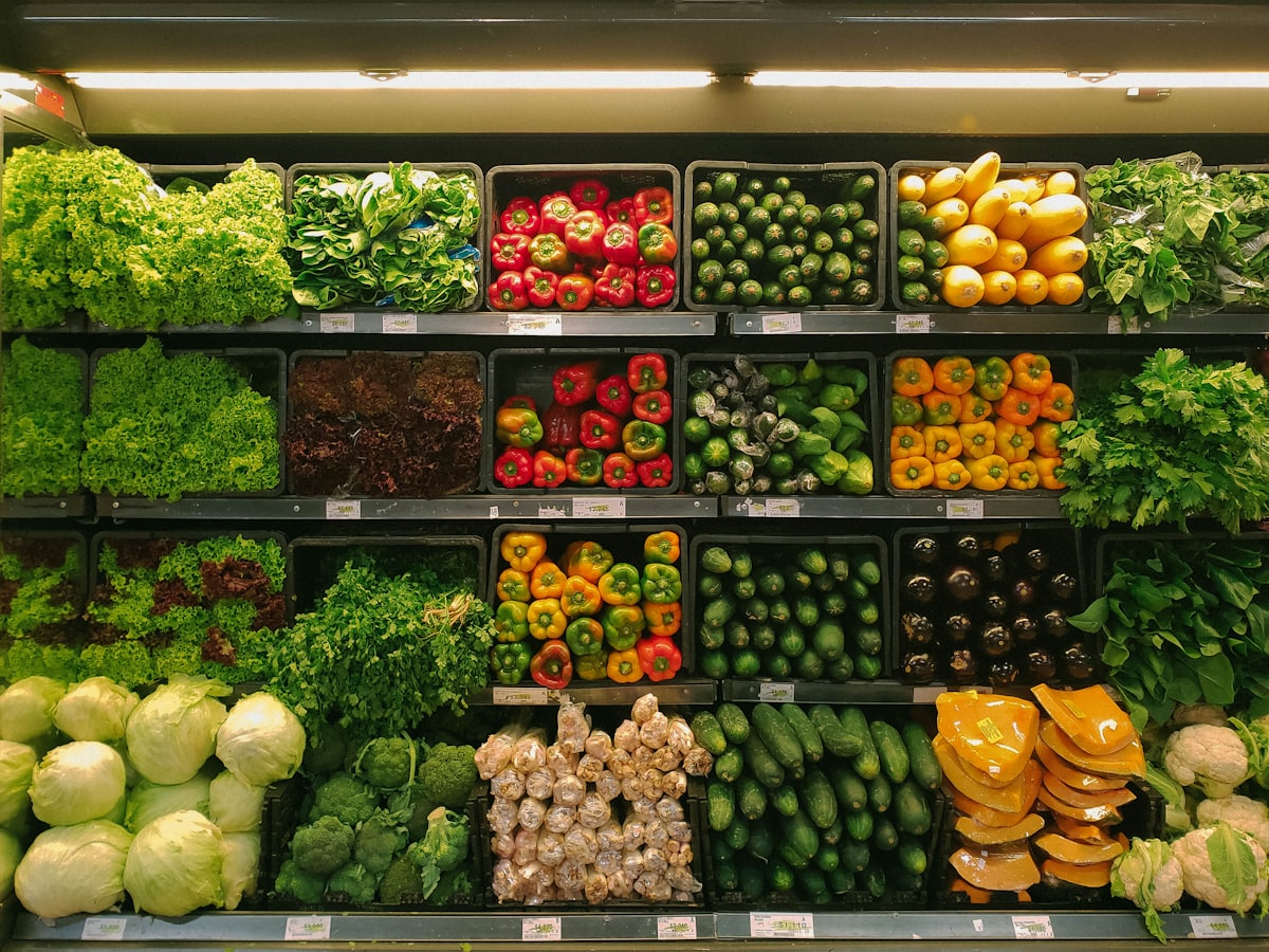 Fresh produce at the market
